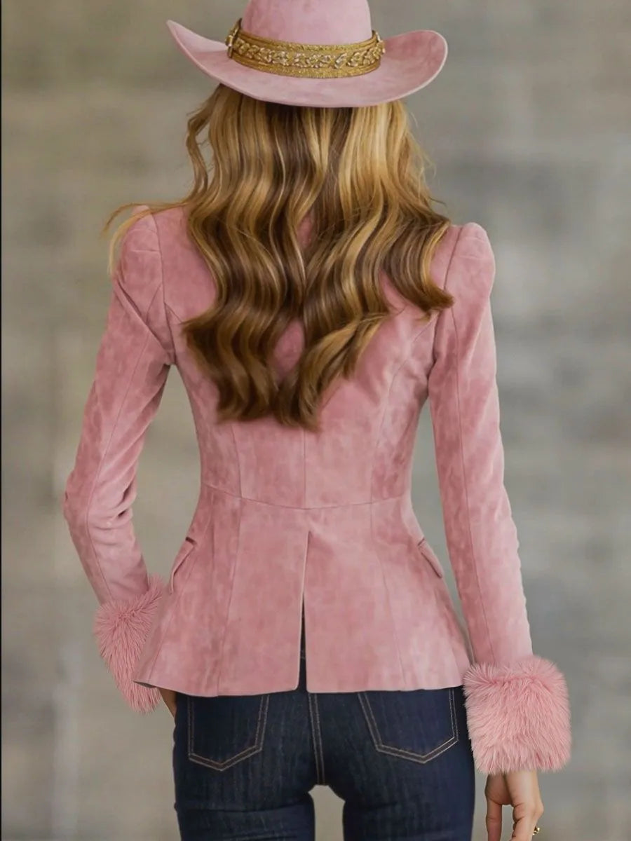 Coat Women Coats Turn Down Collar Jackets Y2k Streetwear Work Slim Fit Sexy Tight Waist Elegant Splice Jacket 2026 Spring