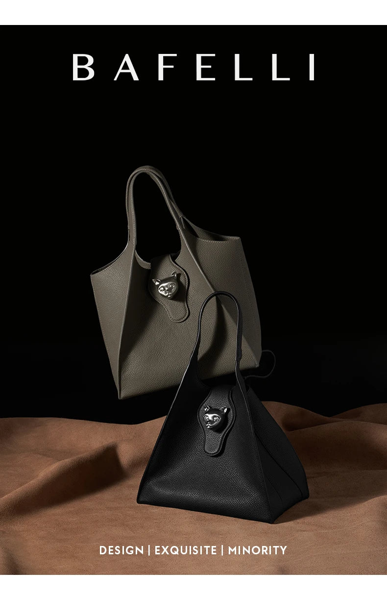 BAFELLI 2026 WOMEN'S HANDBAG TOTE TRAVEL BAGS GENUINE LEATHER CASUAL FASHION LUXURY BRAND UNISEX PURSE BUSINESS STYLISH DESIGNER