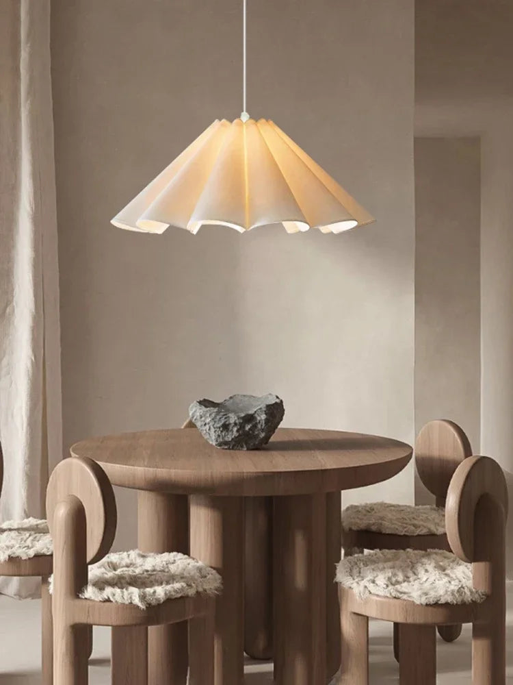 Lower Petals Cream Chandelier LED Indoor Pendant Lamp for Living Room Bedroom Dining Room Bar Simple Modern Lights