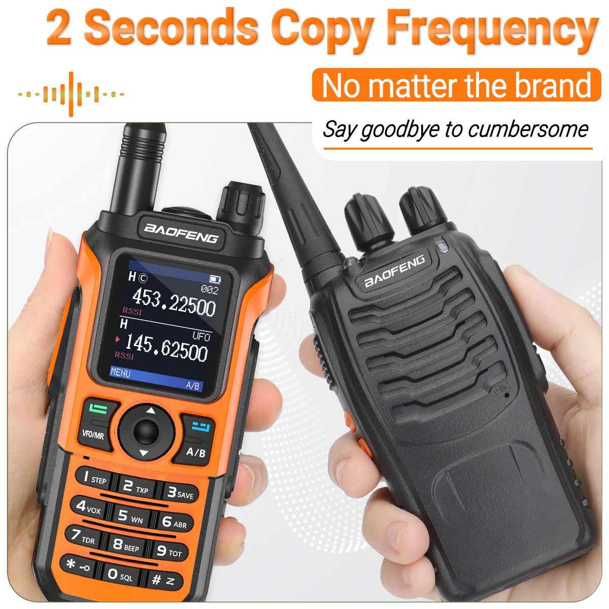 Baofeng UV-21 Pro V2 Air Band Walkie Talkie Wireless Copy Frequency AM Type-C Long Range Upgrade UV-5R Ham Radio