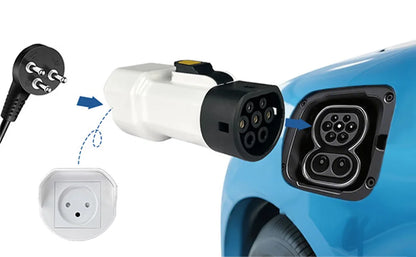 Type2 V2L Discharger Adapter Israel Socket Electric Vehicle Discharge for BYD Atto 3 MG Jaecoo J7 Geely Starray XPENG G6
