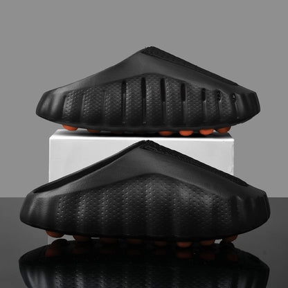 Men Slippers Thick Sole Slides Breathable EVA Slippers Shock Absorb Non Slip Woman Bathroom Beach Sandals Casual Footwear Unisex