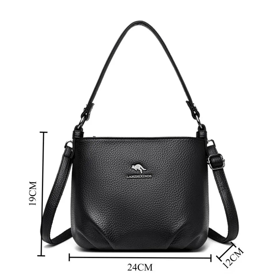 Luxury Shoulder Bags for Women 2026 New Designer Soft Leather Crossbody Bags Casual Messenger Sac Women Bag Purses and Hangbags