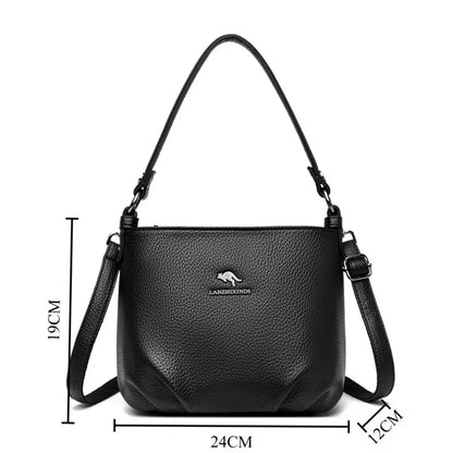 Luxury Shoulder Bags for Women 2026 New Designer Soft Leather Crossbody Bags Casual Messenger Sac Women Bag Purses and Hangbags