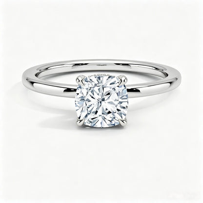 0.8-6Ct Cushion Cut Moissanite Solitaire Engagement Ring Fashion Wedding Rings for Women S925 Sterling Silver with Certificate