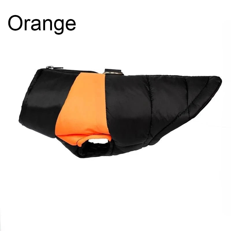 Pet Waterproof Warm Large Dog Coat Puppy Clothing Pet Vest Jacket Winter Warm Dog Clothes Waterproof Pet Vest Zipper Jacket