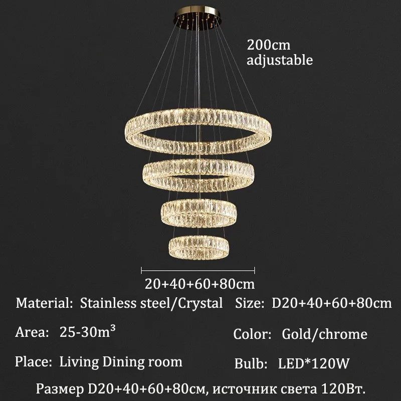 Luxury Crystal Chandeliers Dining Table Light Chandelier Ceiling Light Fixtures Lighting for Living Room Chandeliers Lights Lamp