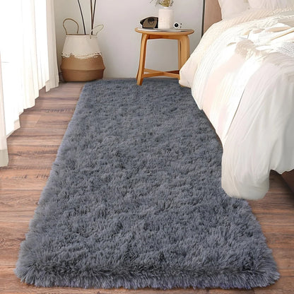 VIKAMA Ultra-Soft Running Rug Bedroom & Hallway Anti-Slip Mat Fluffy Plush Bedside Dormitory Carpet Home Decor
