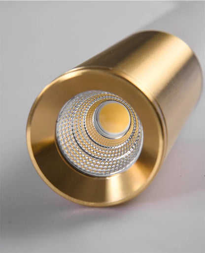 Cylinder Dimmable LED Pendant Lights Long Tube Lamps Dining Room Shop Bar Decoration Cord Pendant Lamp Background Wall Lighting