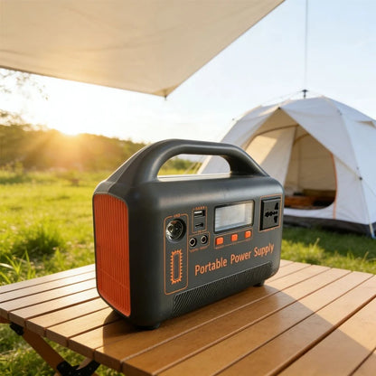 Portable Power Station Solar Generator with Solar Panel (Optional), 400W 192Wh LiFePO4 Power Bank, with Camp Solar Charger