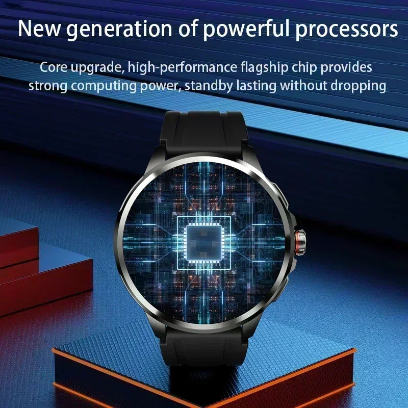 H99 Smart Watch Android Watches Amoled Smartwatch With 190° Rotary Camera Google Play Store 1.95 inch Amoled Screen