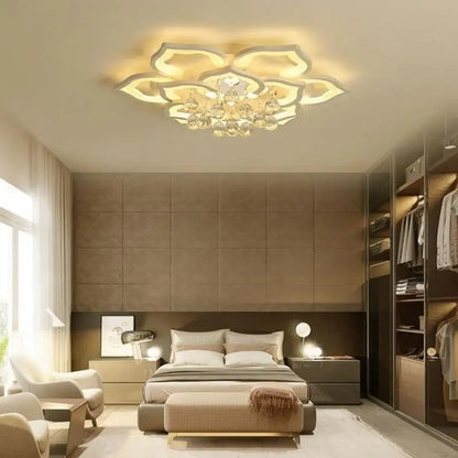 Modern Crystal Creative Ceiling Lamp Luxury Chandelier for Living Room Bedroom Kitchen Foyer LED Indoor Lighting Luster Fixture
