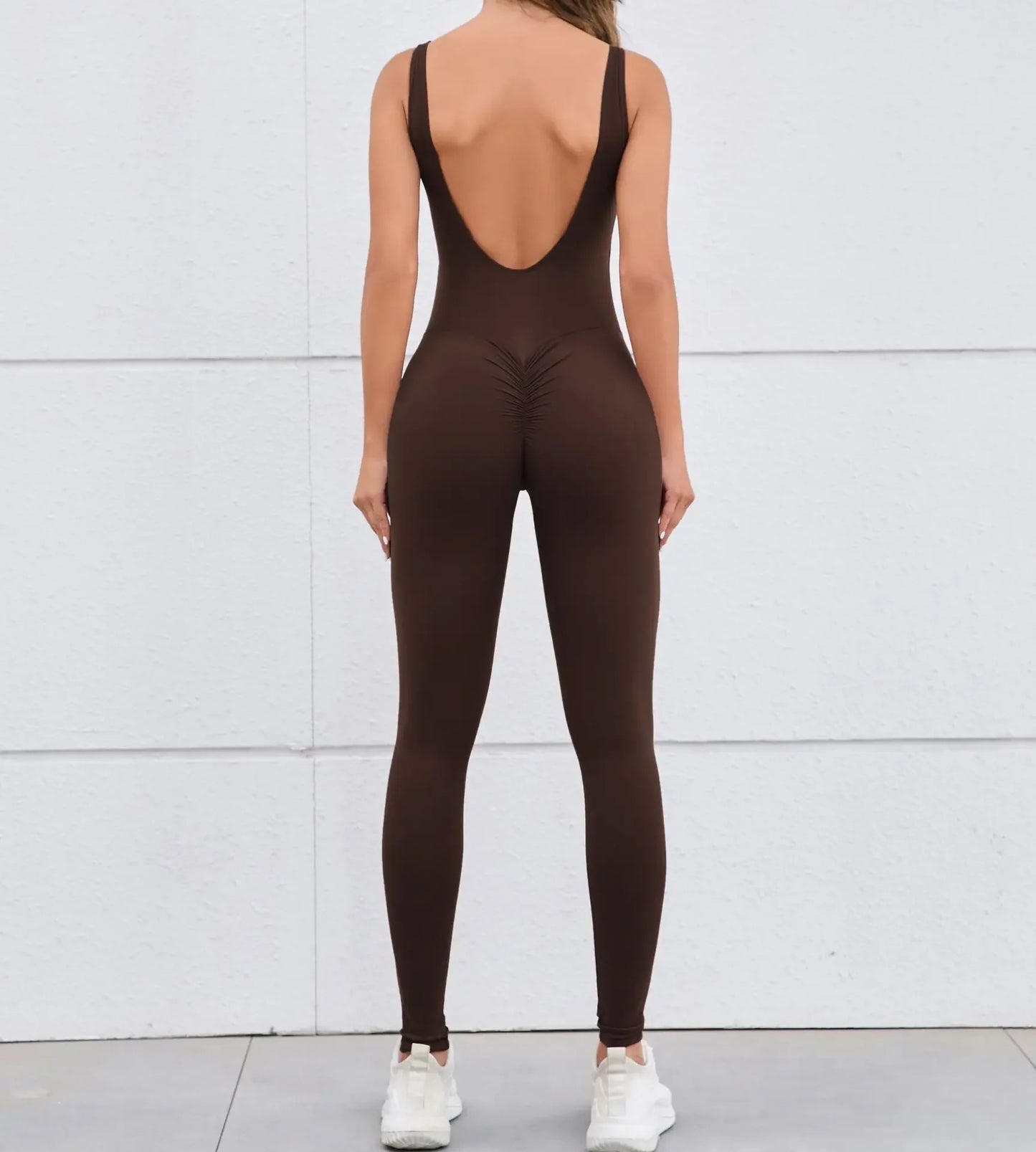 Gym Jumpsuit Woman Padding Sports Overalls for Women Push Up Rompers for Woman Clothes Monos Mujer Gray Coffee Navy Black Red