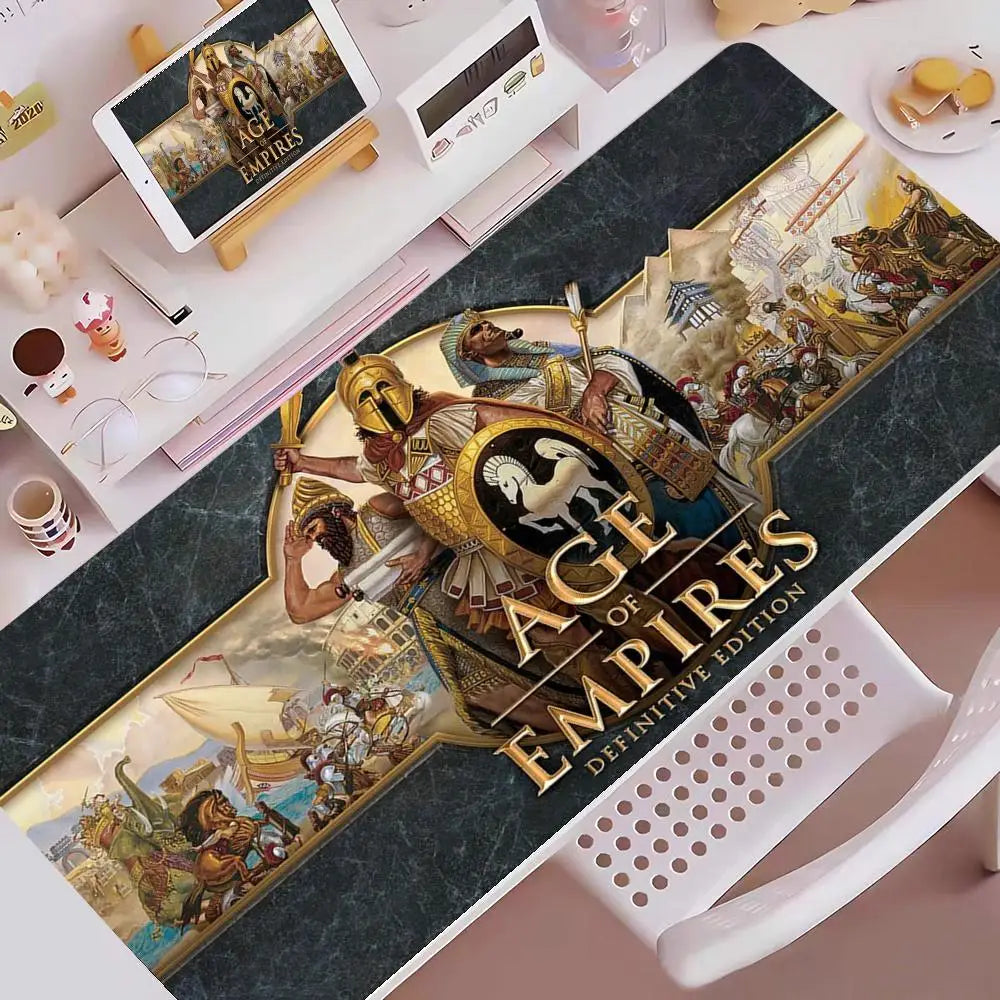 Age Of Empires Gaming Mouse Pad E-sports Gaming Mouse Pad Oversized Personalized Desk Pad Keyboard Mouse Pad Non-Slip Desk Mat