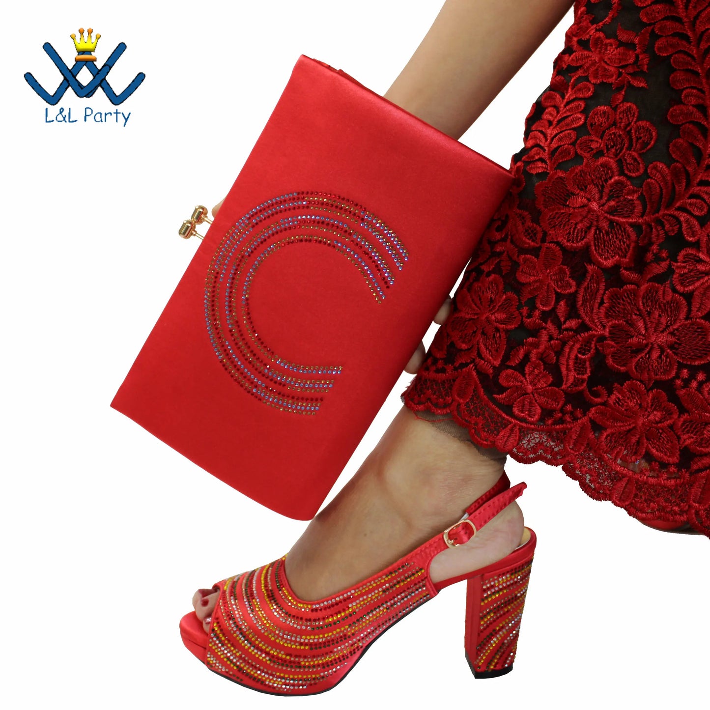 2023 Classics Peep Toe Lemon Green Color Hot Sale Sandals High Quality Women Shoes and Bag Set with Platform for Brithday Party