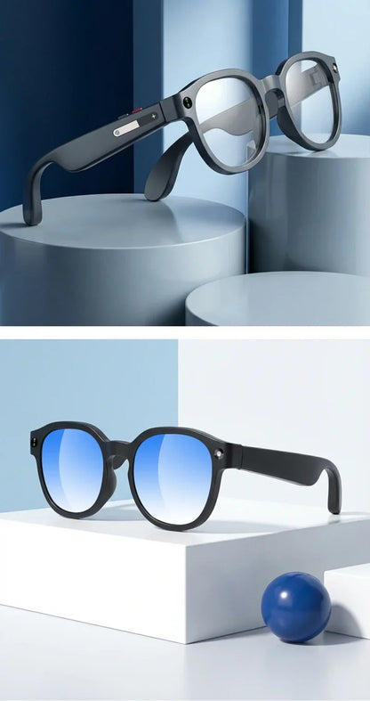 4K AI Smart Glasses with Camera, Anti-Shake Video Recording & WiFi Transmission, Real-Time Translation Smart Glasses