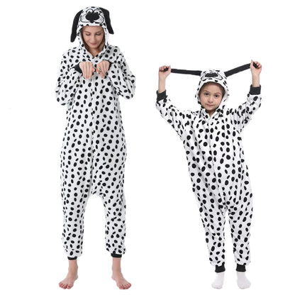 Adults Animal Cosplay Pajamas Flannel Onesies Costume Jumpsuit Pajamas Hooded Sleepwear Halloween One Piece for Performing
