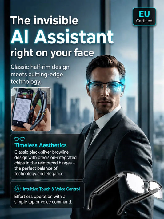 Smart Color Changing Touch and Voice Control AI Glasses