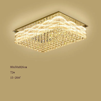 K9 Crystal Ceiling Lights LED Modern Lamps Luxury Chandelier Living Room Dining Bedroom Rectangle LED Lighting Hotel Mall Shop