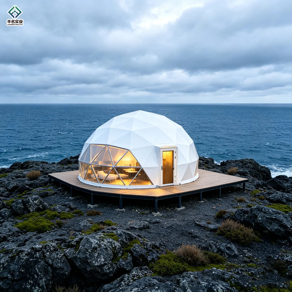 Luxury Modern Transparent PVC Four-Season Custom Garden Hotel Igloo Glamping House Geodesic Dome Tent