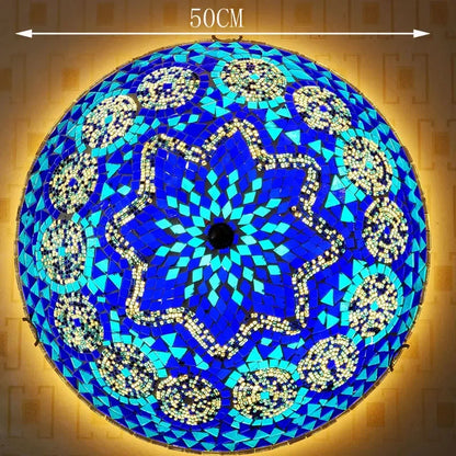 Stained Glass Ceiling Lamps Led Lights for Living Room Bedroom Chandelier Kitchen Lighting Fixture Tiffany Home Luminaria Decor