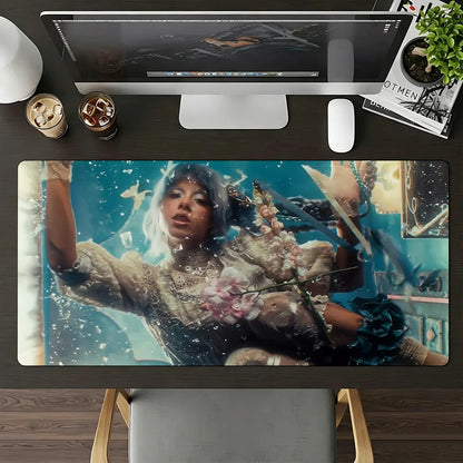 Singer Melanie Martinez Hades Mouse Pad Large Non-Slip Waterproof Mat Stitched Edge Keyboard Pad for Gaming Daily Office