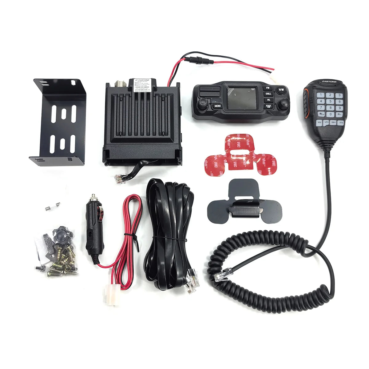 ZASTONE D500 25W High Power Mini Mobile Radio VHF UHF Dual Band DTMF Detachable Panel Transceiver