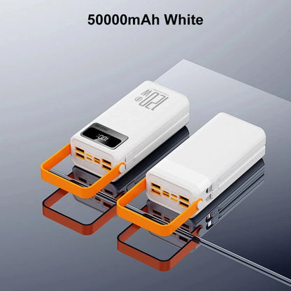 Gaiaray Portable Power Bank 50000mAh 80000mAh Large Capacity External Power Battery 120W Fast Charge With USB Type-C LED Light