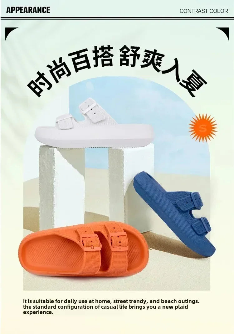 Cushion Sandals Women Men Cloud Soft Sole Slides Platform Slippers Eva Outdoor Sandals Non-slip Home Ciabatte Uomo Flip Flop