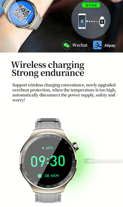 New Watch 5 Pro for Men Smart Watch Bluetooth Call Sports Fitness Men's Wristwatch Heart Rate Monitor Waterproof Smartwatch Hw12
