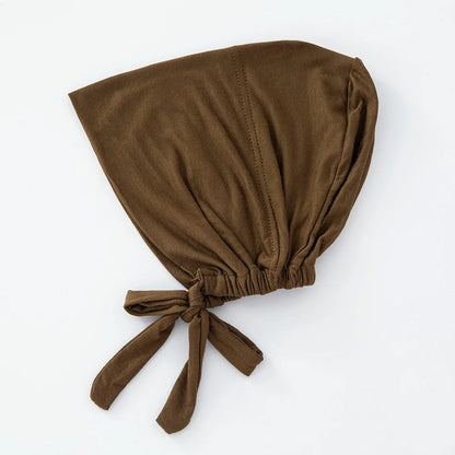 82 Colors Tie-Back Undercaps Fashion Women's Inner Hijab Muslim Cap Bonnet Plain Islamic Cotton Spandex Jersey DEW Underscarf