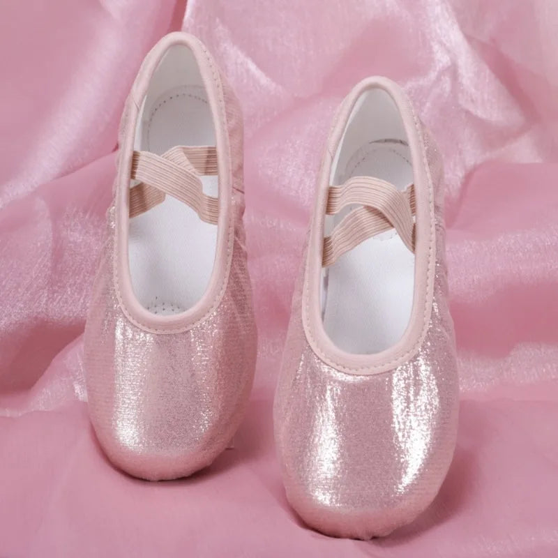 Casual Children's Ballet Shoes Pointe Dance Wear Stage Kids Shoeses Ballerina Shoes Girls Dancing Shoes Yoga Elegant