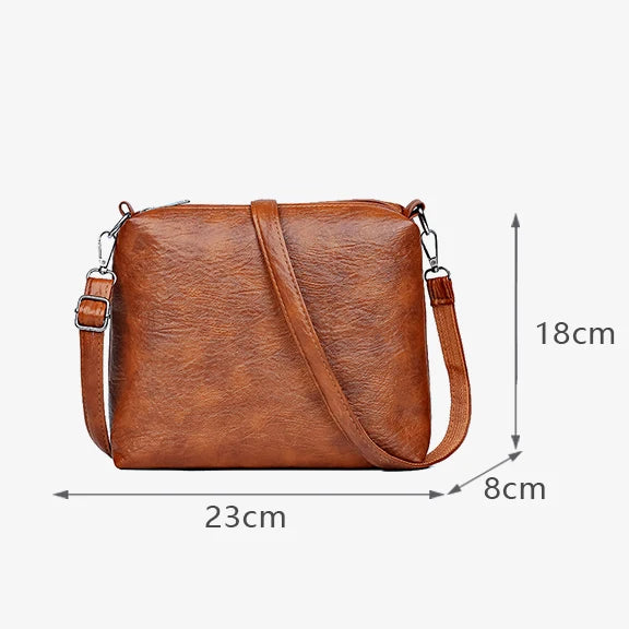 3 Set Women's New High-quality PU Leather Shoulder Cross-body Bags Luxury Designer Ladies Messenger Commuting Versatile Handbags