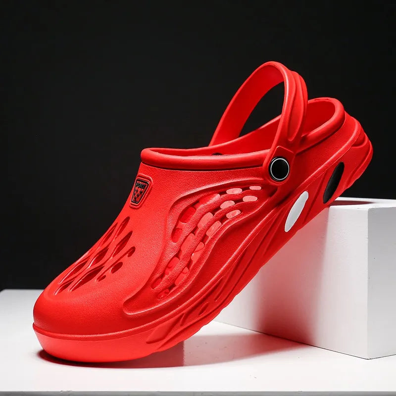 Summer Unisex Clogs Sandals Shoe Men Woman Hoof Thongs Stamp Garden Beach Big Size 36-49 Slippers for Men's Shoes Zapatos Hombr