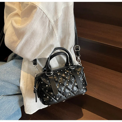 Light Luxury Rhinestone Women Handbags New Exquisite Fashion PU Leather Crossbody Bag Classic High Quality One Shoulder Pack