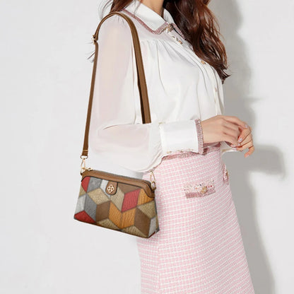 High Quality PU Leather Women Small Crossbody Shoulder Bags Luxury Handbag Lady Messenger Bag Simple Shell Phone Satchels