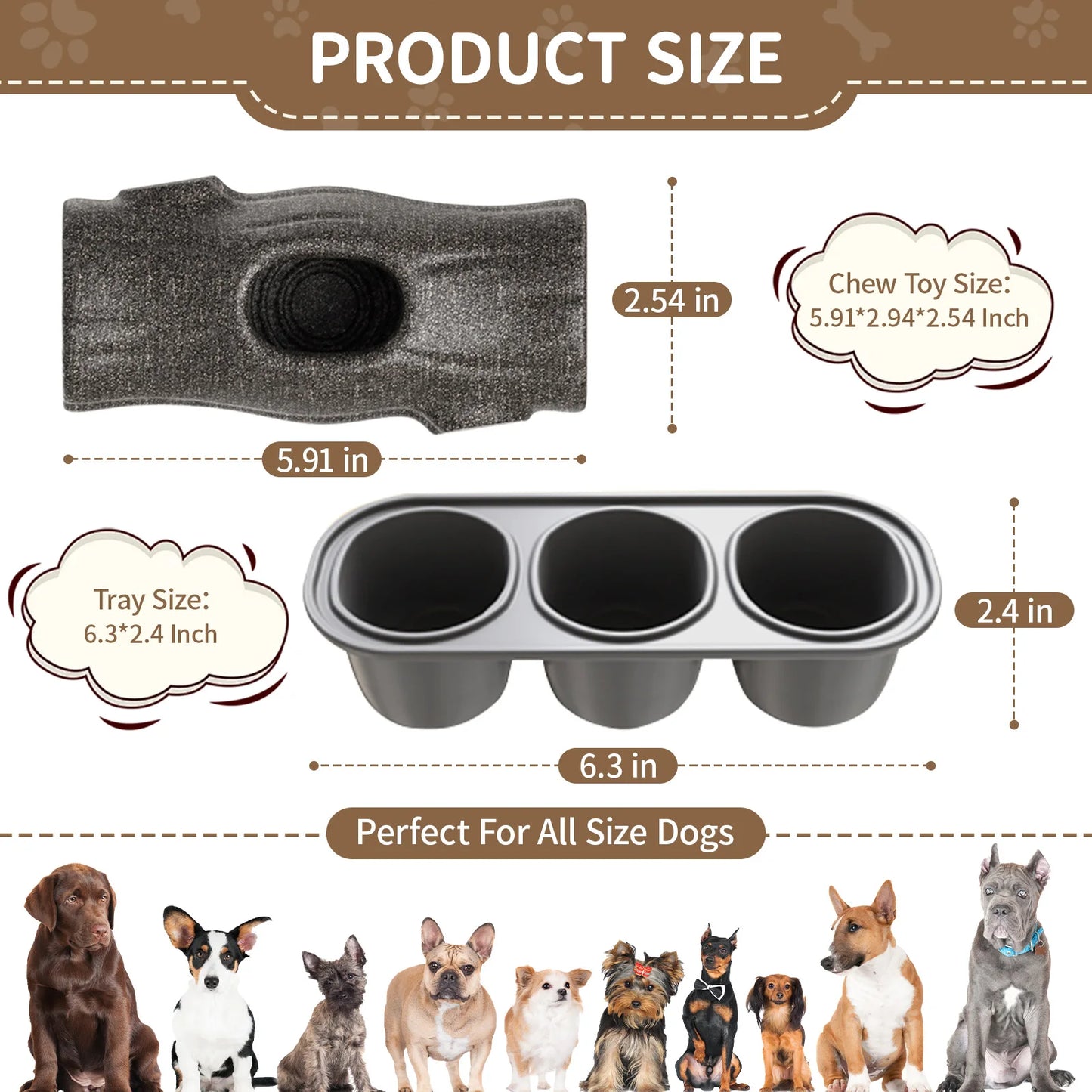 Indestructible Dog Toy for Aggressive Chewers, Frozen Treat Holder with Molds to Keep Large Dogs Busy & Reduce Anxiety