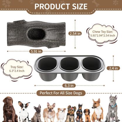 Indestructible Dog Toy for Aggressive Chewers, Frozen Treat Holder with Molds to Keep Large Dogs Busy & Reduce Anxiety