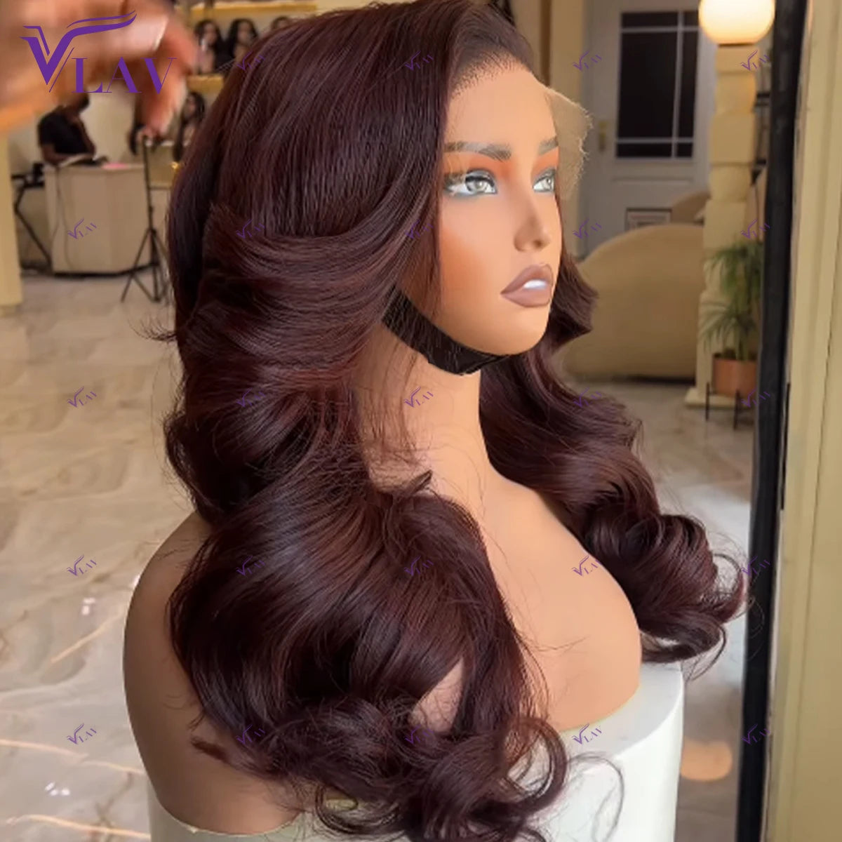 13×6 HD Lace Frontal Wigs Brown Body Wave Glueless Wigs Human Hair 13×4/360 HD Lace PrePlucked With Baby Hair Wear And Go 36Inch