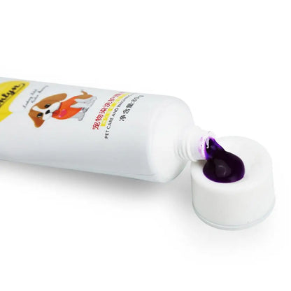 80g Pet Dog Animals Hair Bright Coloring Dyestuffs Hair Bright Safe Dyeing Pigment for Dogs Cats Safe Pet Accessories