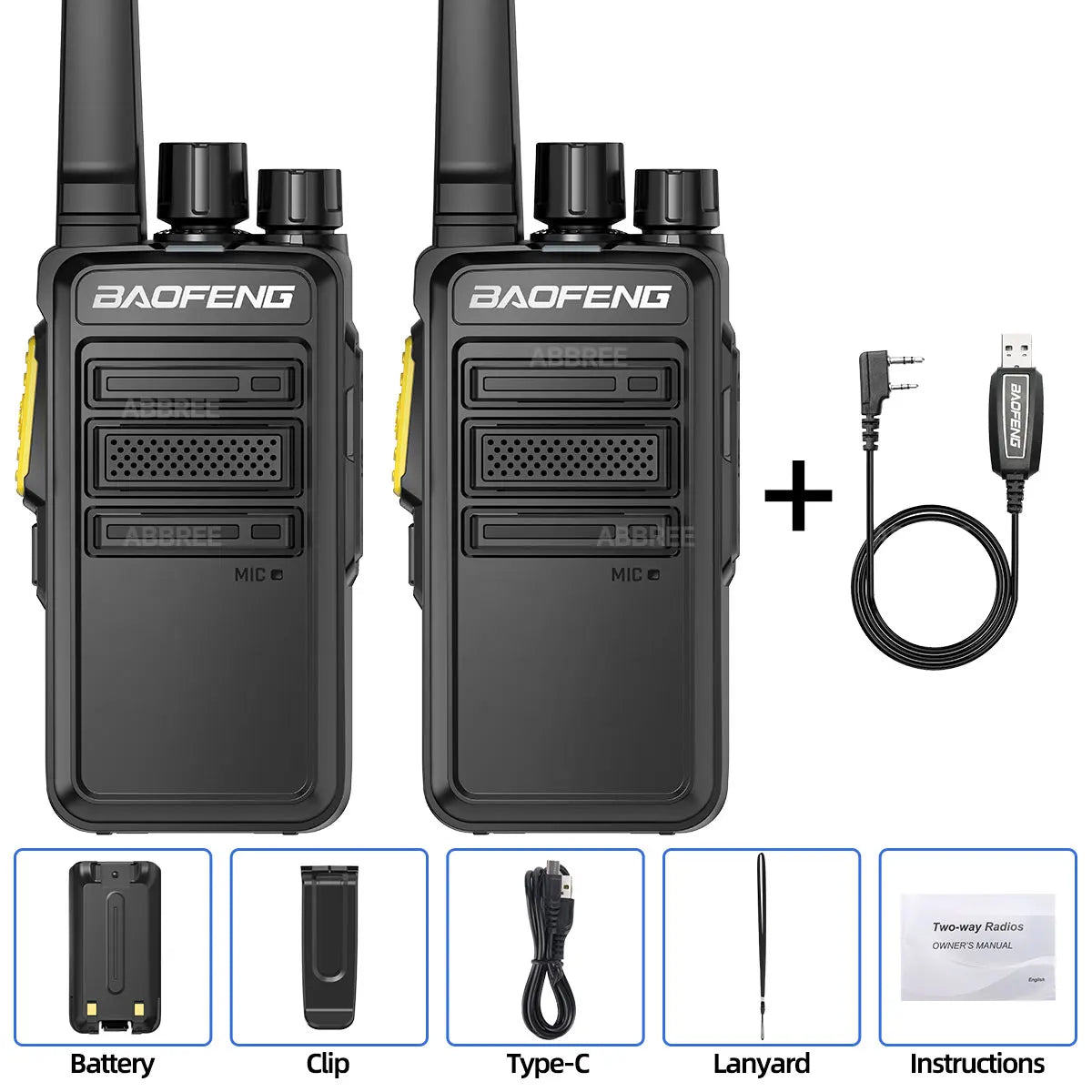 Baofeng BF-V12D GMSK Digital Walkie Talkie UHF Encrypted Call Noice Reduction HD Radio Wireless Copy Frequency Two Way Ham Radio