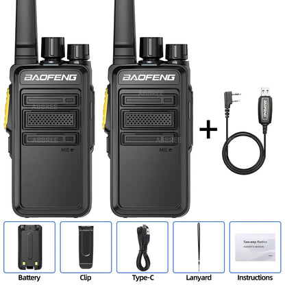 Baofeng BF-V12D GMSK Digital Walkie Talkie UHF Encrypted Call Noice Reduction HD Radio Wireless Copy Frequency Two Way Ham Radio