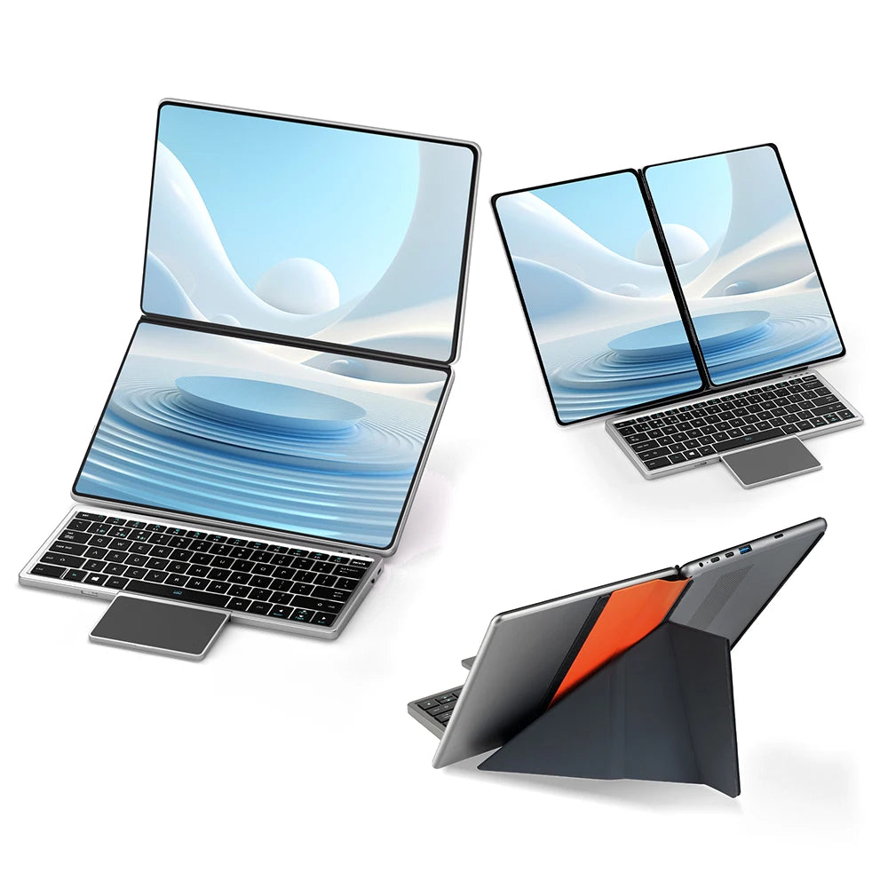 Topton 2 Screen Laptop Intel i3 1215U N100 Dual 10.95inch IPS Touch Screen Windows 11 Office Computer Tablet PC Notebook WiFi6