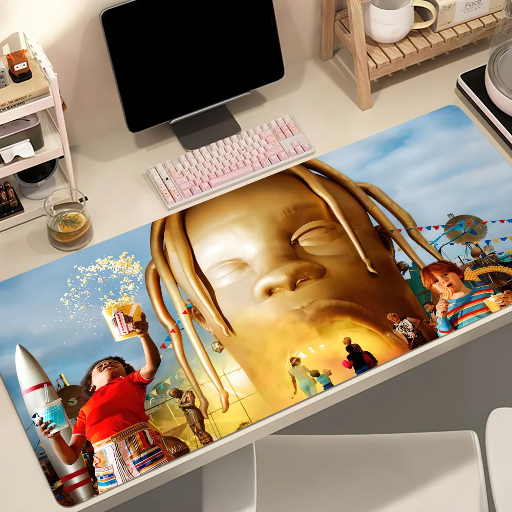 T-Travis Rapper Scott Utopla Mouse Pad Non-slip Thickened MousePad Student Cushion Large Writing Gaming Lockedge Office