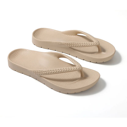 Asgard Summer Flip Flops Comfort Non-slip Flat Rubber Sandals With Stretchable Strap Unisex Cozy Casual  Beach Vacation Slippers