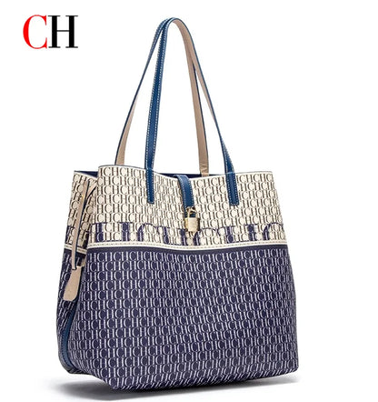 CH Ladies Handbag Large Capacity Shoulder Bag Ladies Handbag Luxury Brand 2026 New Multifunctional Fashion Design Classic Retro