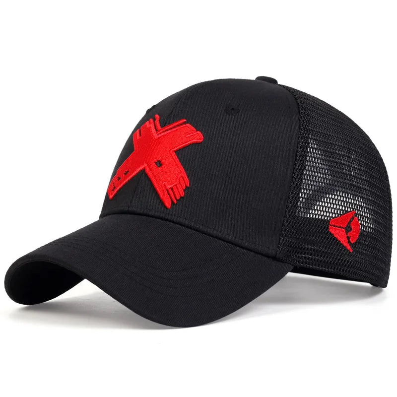 Hat Men's Summer Mesh Sunshade Baseball Hat Net Hat Outdoor Beach Sports Leisure Sun Hat Korean Breathable Duck Tongue Hat B128
