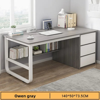 Multi-functional Desk Desktop Computer Desk Simple Home Desk Student Bedroom Bookshelf Integrated Writing Desk