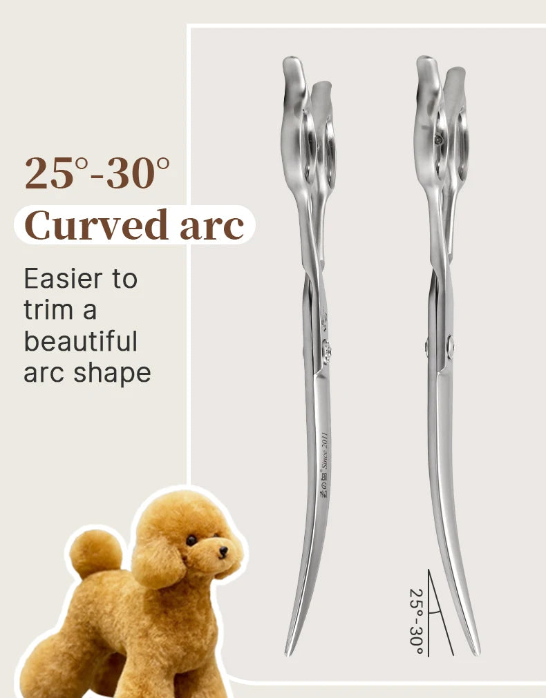 Fenice Slim Narrow Dog Grooming Scissors Set Straight/Curved/Thinner/Chunker Shears Scissors Specialized for KR and JP Groomers