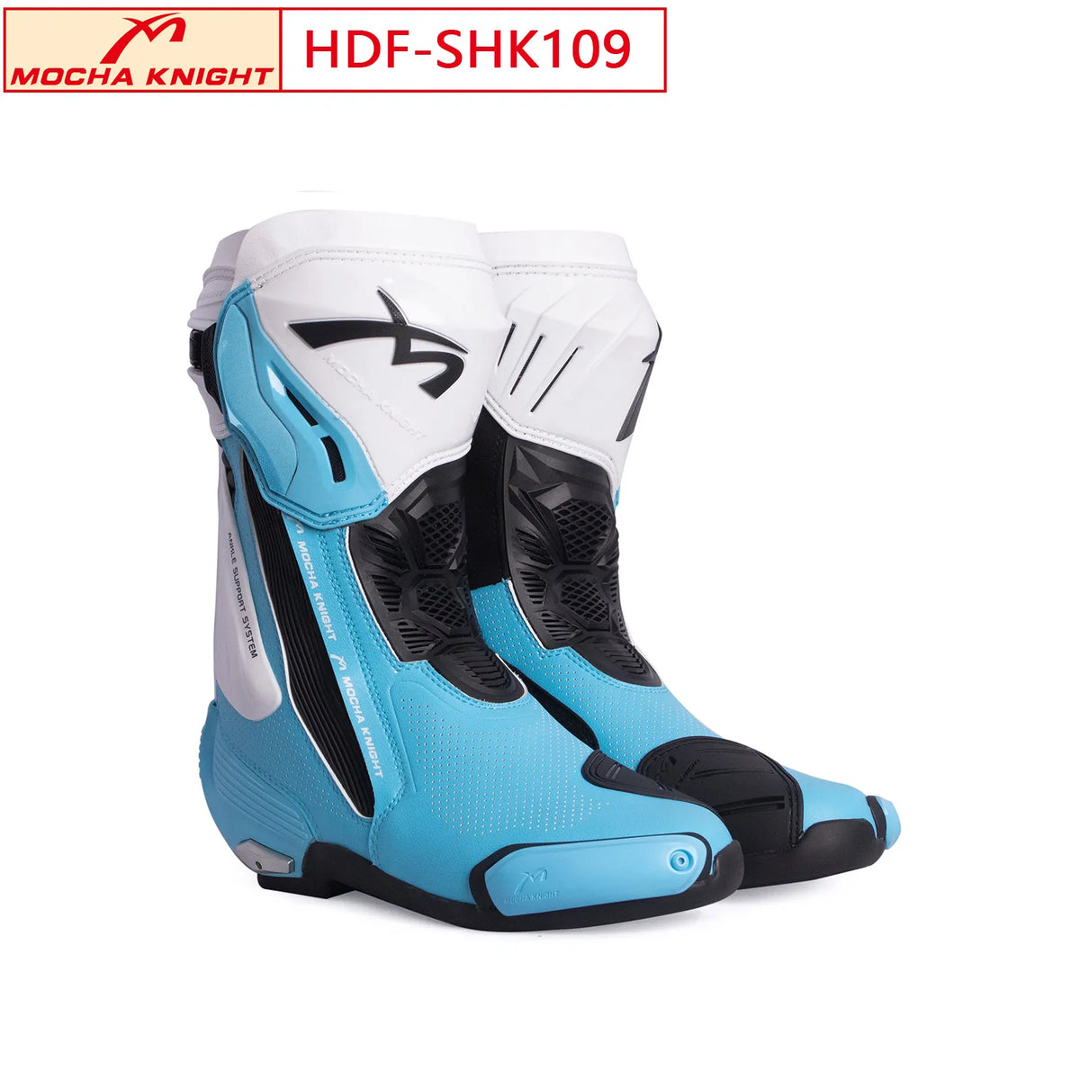 MOCHA Off-Road Riding Boots Ankle & Shin Impact Protection Non-Slip Wear-Resistant Sole for Track Enduro Competitive Riding